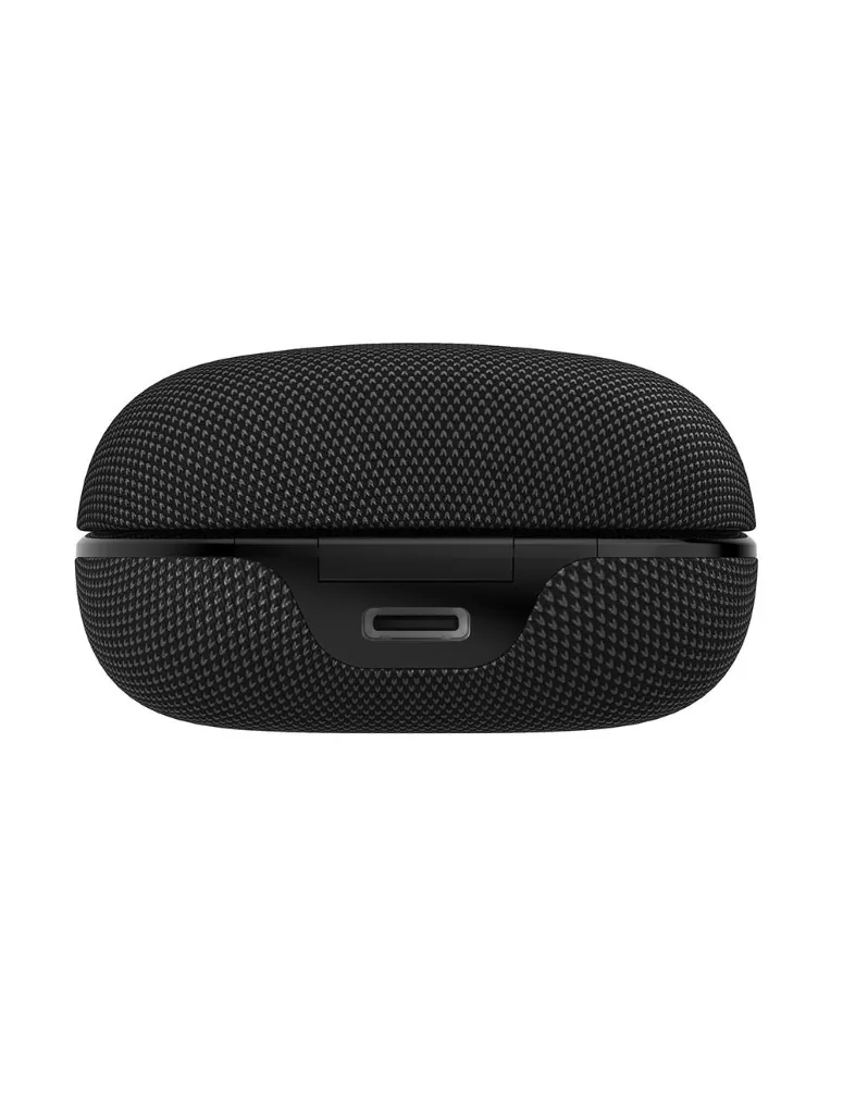 Etrain True Wireless Earbuds With Fabric Charging Case - Black 2.webp
