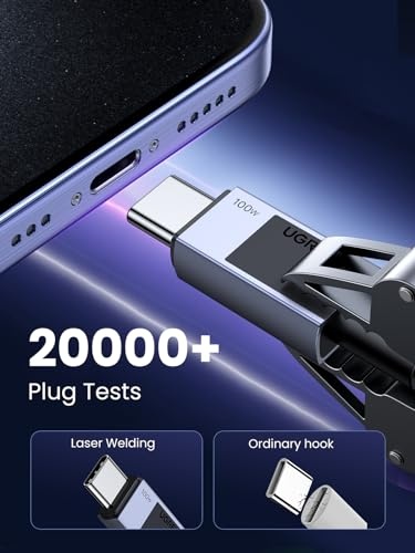 USB C to USB C Charger Cable 100W USB C Cable Fast Charge Type C Phone Laptop Charger Lead Compatible with Macbook Pro M3/Air, iPad Pro 2024/Air 6,