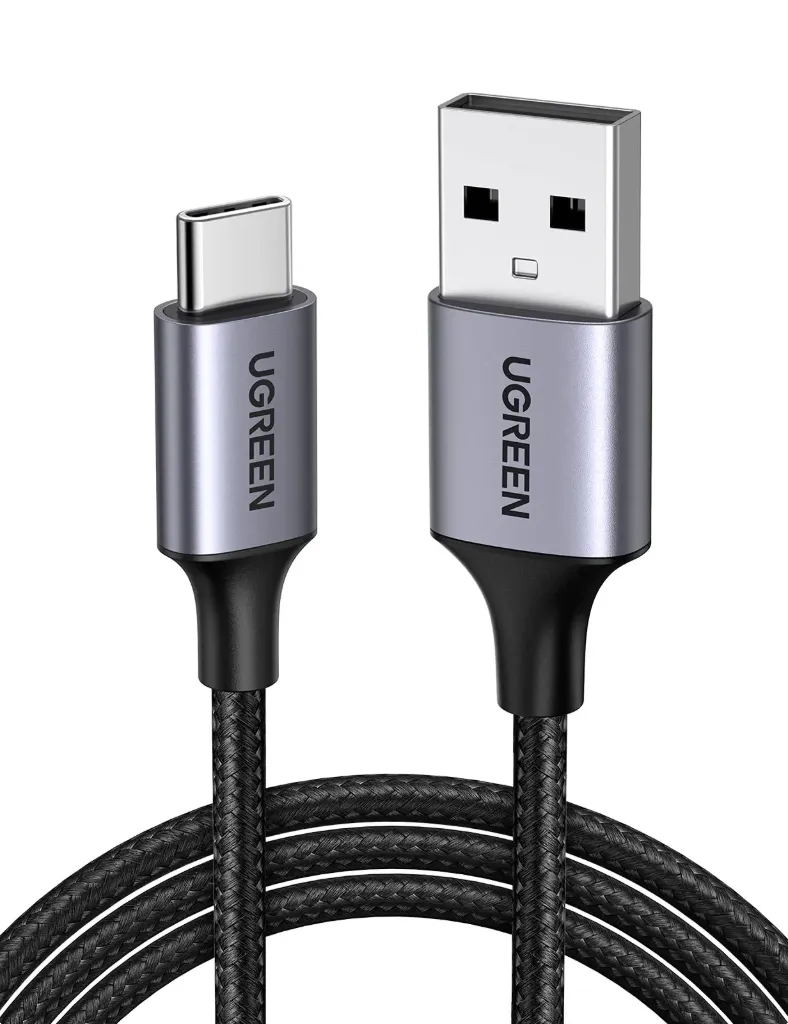  UGREEN USB-A to USB-C Cable Nickel Plating Aluminum Braid 2m