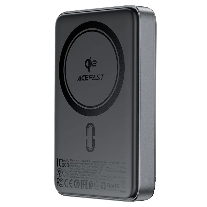 ACE FAST 10000MAH FAST POWER BANK WITH 15W MAGNETIC CHARGING