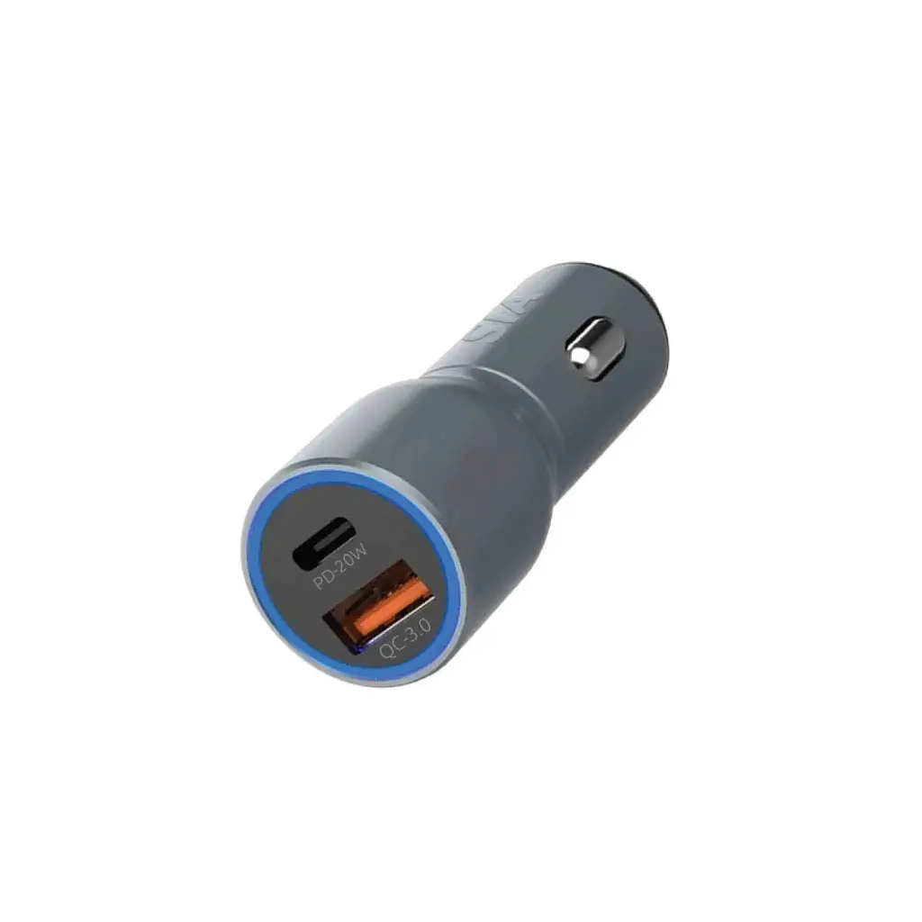 SIA Voltroad 38W Car Charger with PD 20w/QC 18w Ports