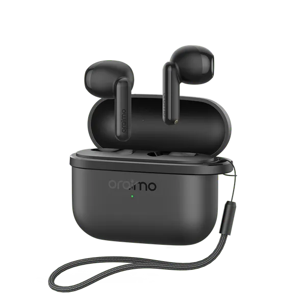 oraimo SpaceBuds Air 38 Hours Smart Finder True Wireless Earbuds (Black)