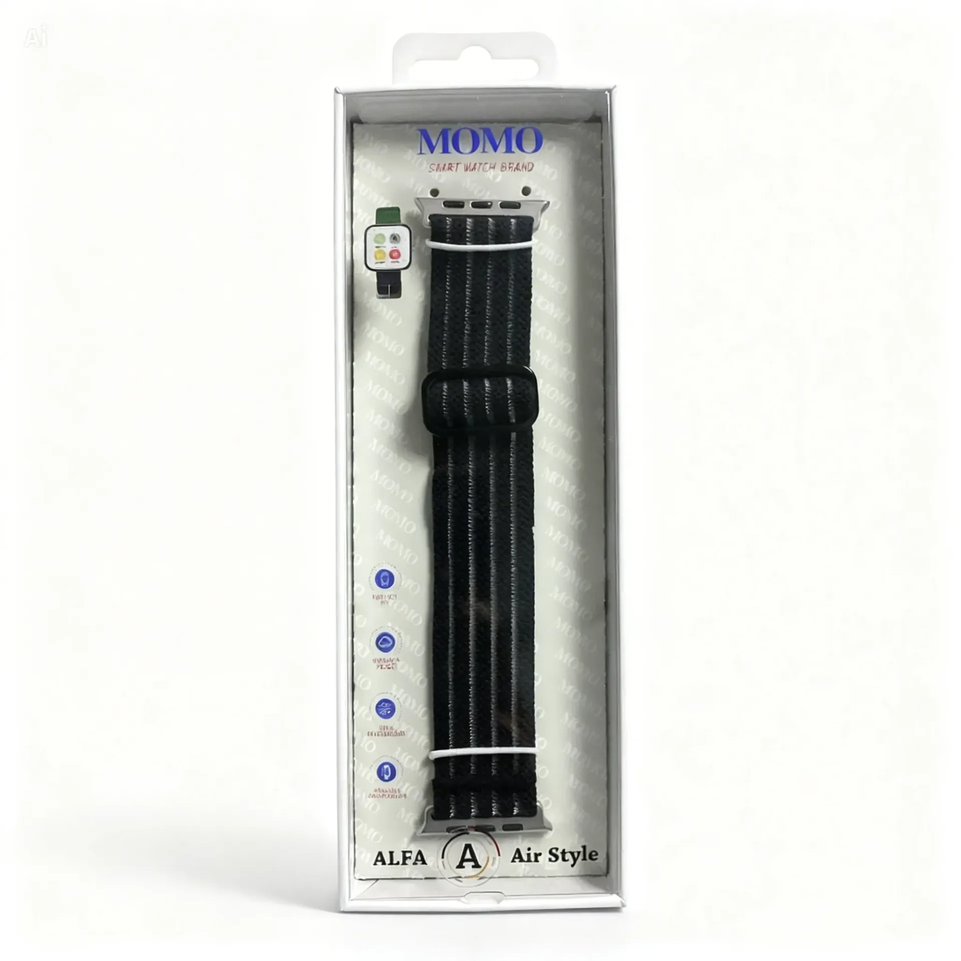 MOMO MD30 Watch Band Stretch (Black)