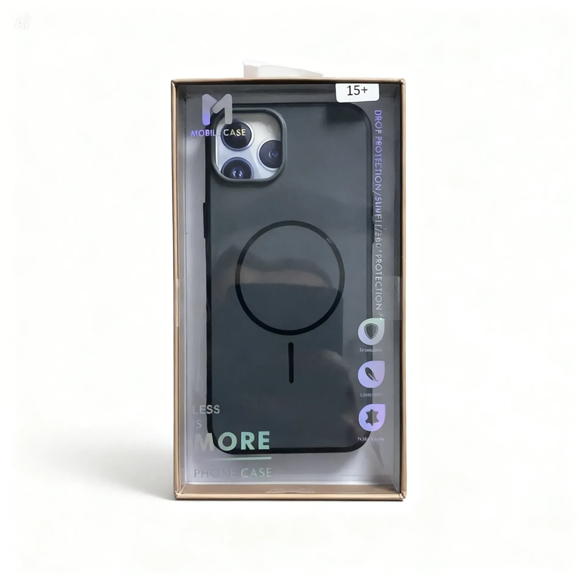 COVER MAGSAFE LESS (IPHONE 13, Black)