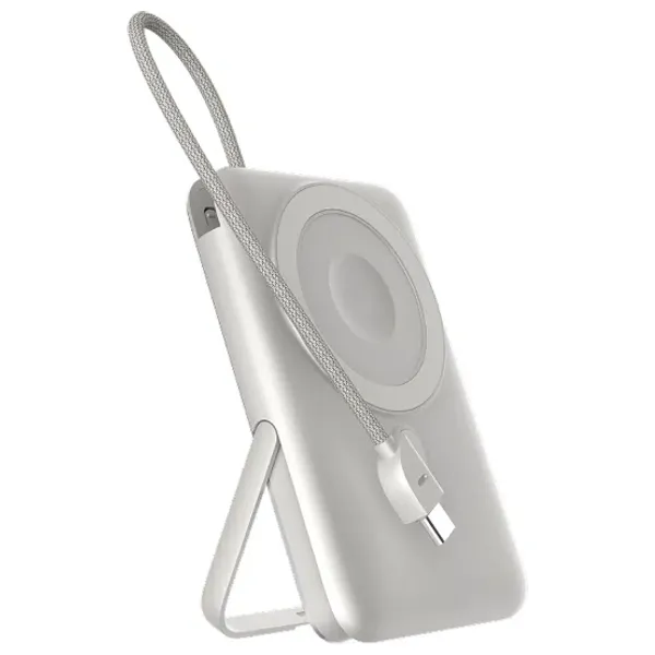 Devia Power Bank - 10,000mAh , 22.5W Magnetic Fast Charging, Includes Built-in Cable
