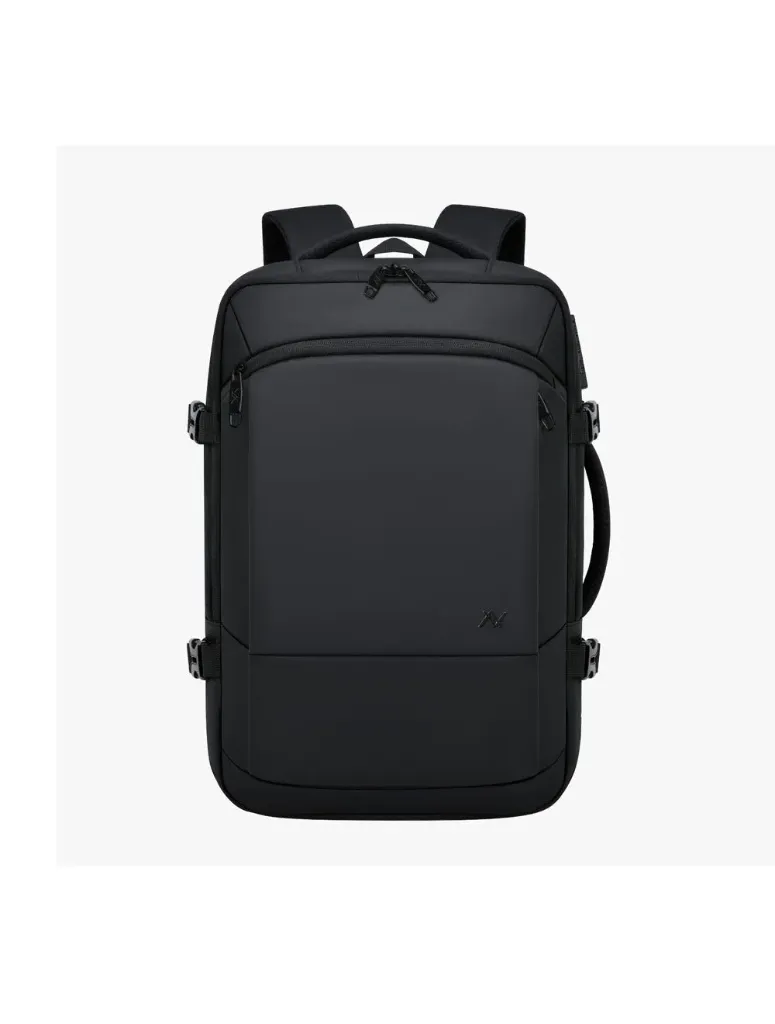 L'AVVENTO (BG937) Business & Travel Backpack Anti-Theft Backpack fit up to 15.6” High -Density Nylon Water-Resistant, Polyester - Black